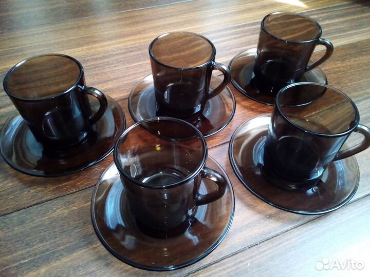 Чайный, кофейный сервиз из десяти предметов