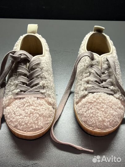 Меховые кеды zara