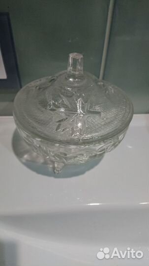Сахарница СССР стекло
