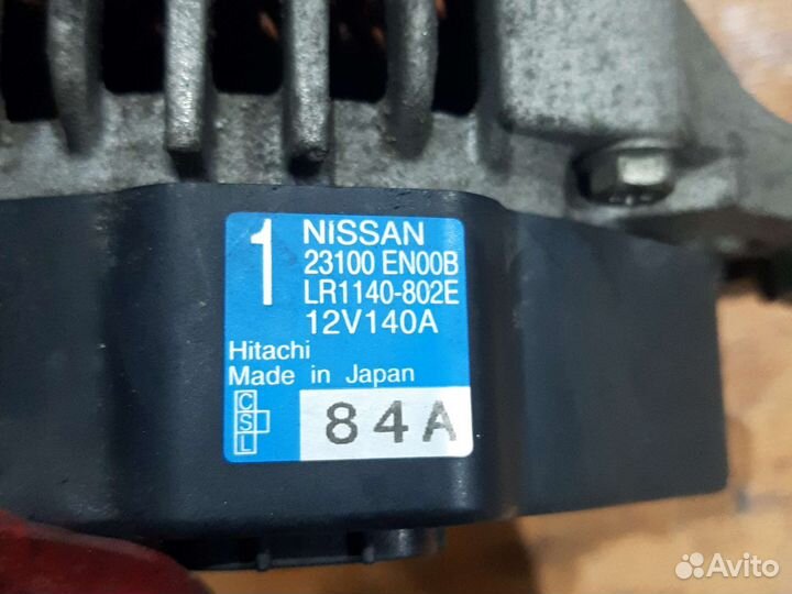 Генератор 140A Nissan X-Trail mr20de