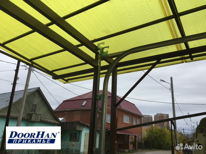 Металлические ворота в гараж