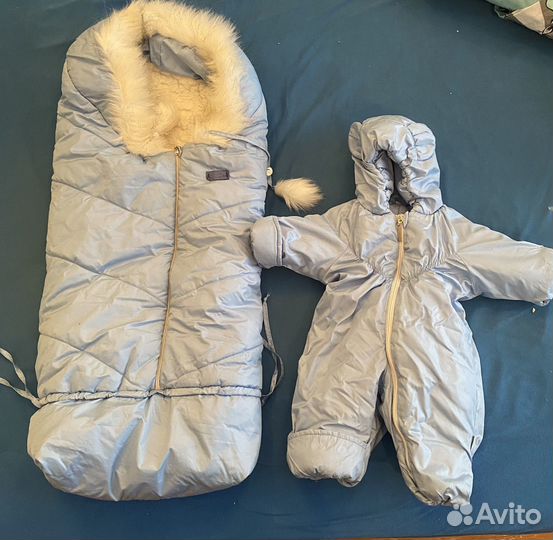 Babyboom Конверт на овчине и комбинезон