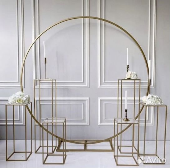 Аренда фотозоны каркас для фотозоны, круг, квадрат