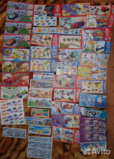 Киндер сюрприз вкладыши разные