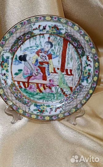 Тарелка декоративная, Китай середина хх в 50-60гг