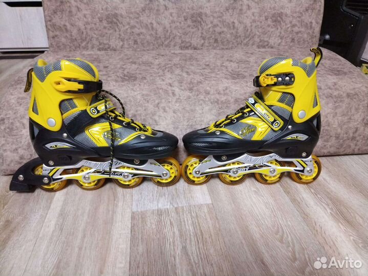 Роликовые коньки раздвижные взрослые