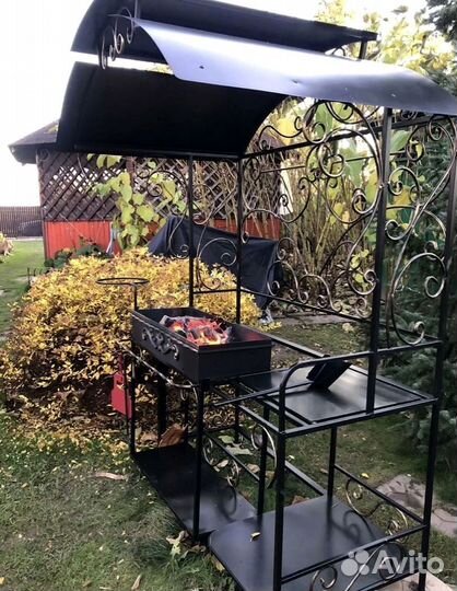 Мангал с печью