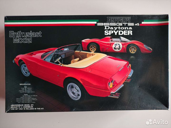 1/24 Fujimi Ferrari 365GTS/4 Daytona Spider