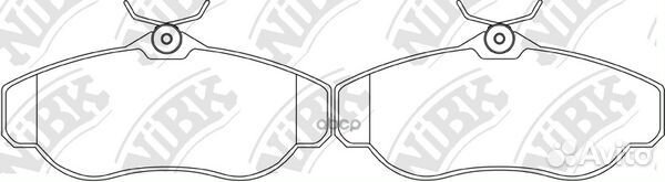 Колодки тормозные дисковые передние NiBK PN0295