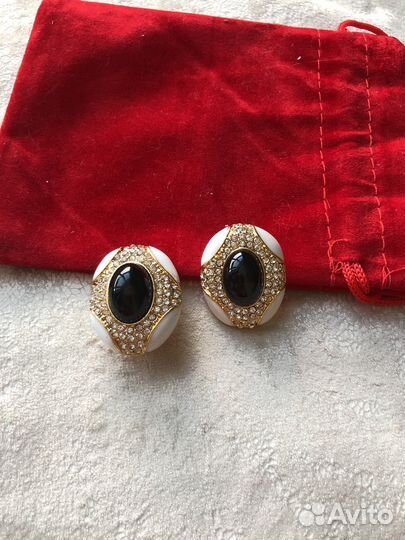 Винтажные Серьги и клипсы арт деко Monet