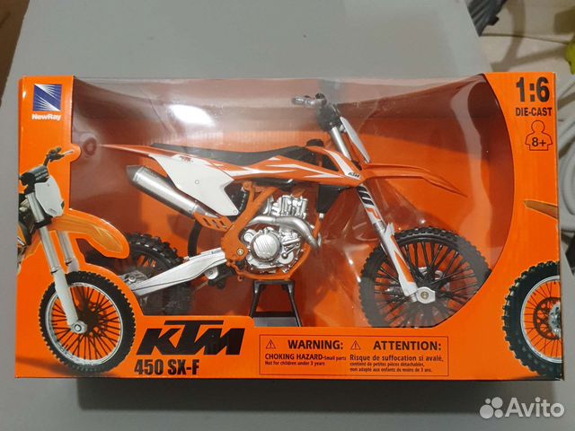 Модель мотоцикла KTM 450SXF 1:6