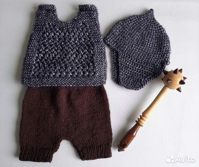 Костюм богатыря для фотосессии новорождённых