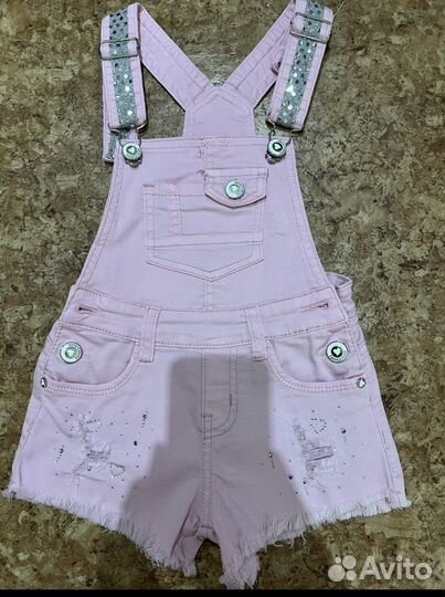 Джинсовый комбинезон для девочки 3-4 года