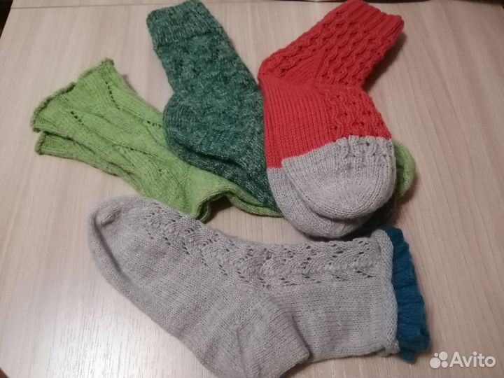 Вязанные носки ручной работы