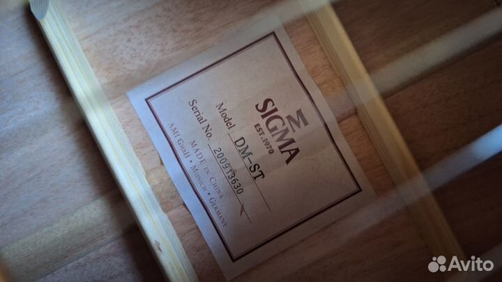 Новая акустическая гитара Sigma (массив)