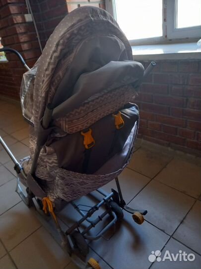 Детские зимние санки с колесами