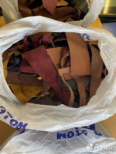 Кожа натуральная куски краст остатки