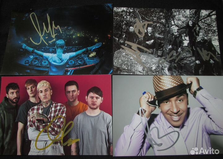 Большая коллекция автографов музыкантов