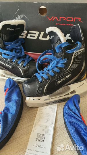 Хоккейные коньки bauer 33 размер