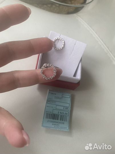 Серебряные серьги
