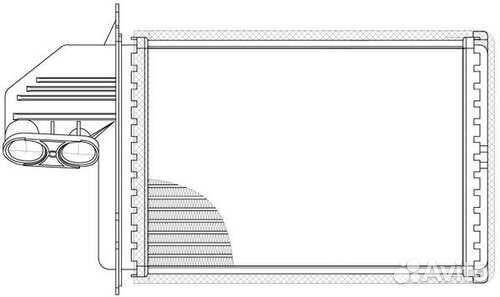 Радиатор отопителя BMW E36 1.6-3.0 90-99