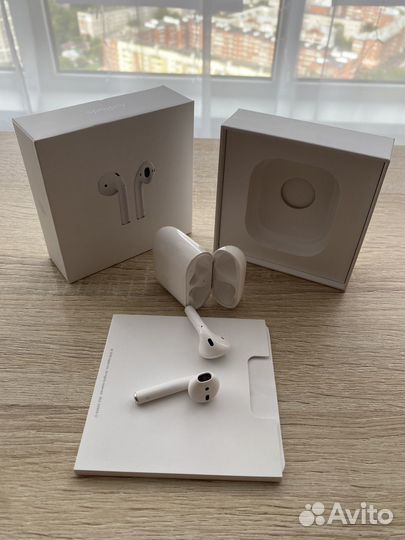 Беспроводные наушники apple airpods 2