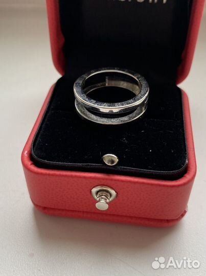 Серебряное кольцо “bvlgari”