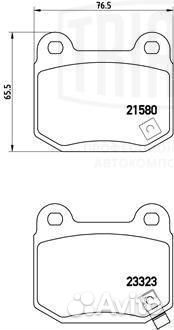 Колодки тормозн Mitsubishi Lancer Evo 98- Subaru I
