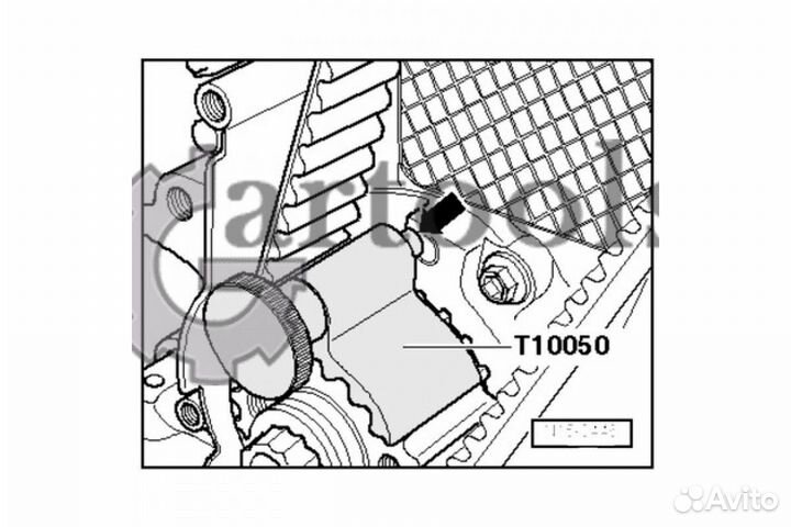 Фиксатор коленвала VAG T10050 TJG A1637