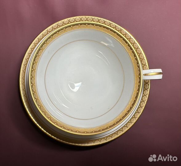 Чайное трио, тонкий японский фарфор Noritake