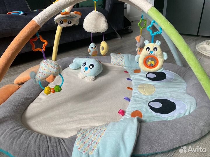 Развивающий коврик playgro пингвин