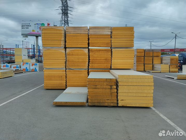 Сэндвич панели. Наполнение Пенополиизоцианурат пир