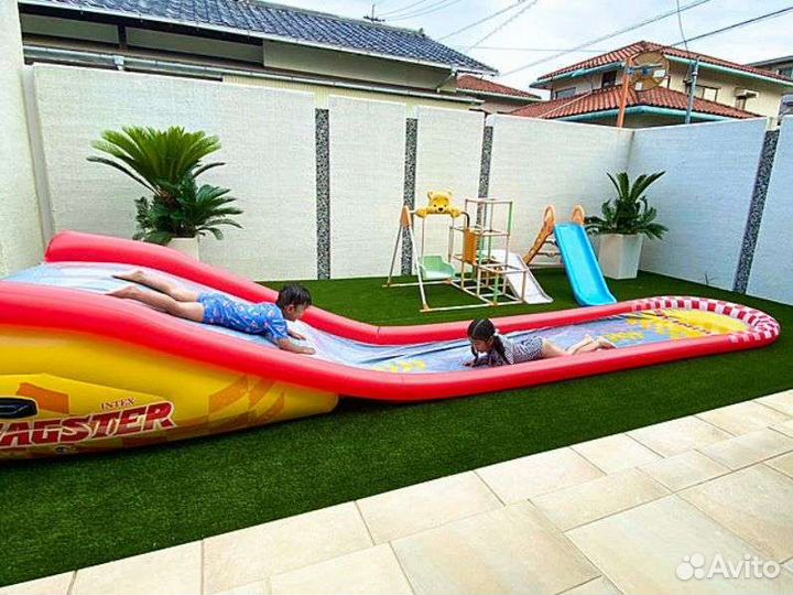 Надувная водная горка Intex, новая