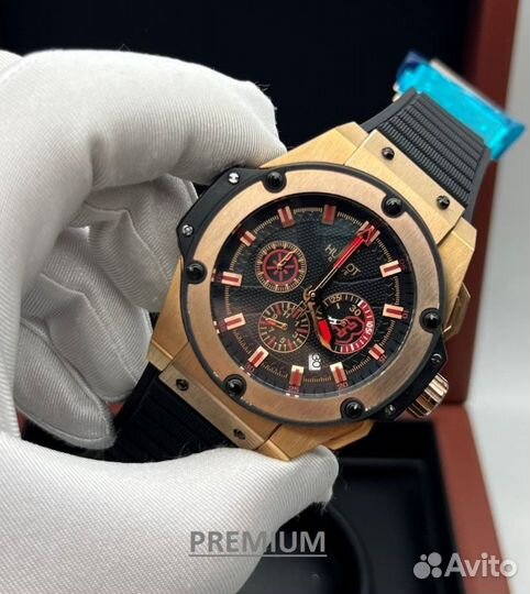Брутальные мужские часы Hublot