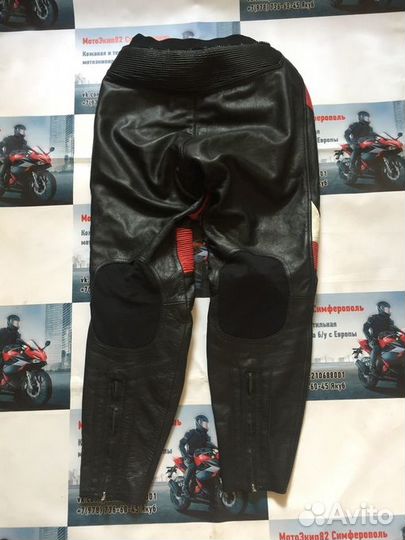635) Кожаные мото штаны