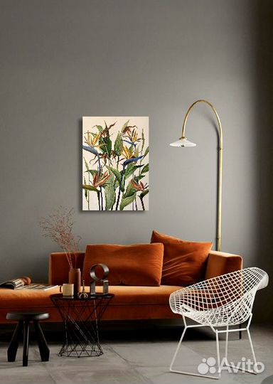 Картина Тропические Растения интерьер