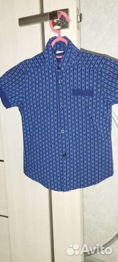 Рубашка на мальчика с коротким рукавом