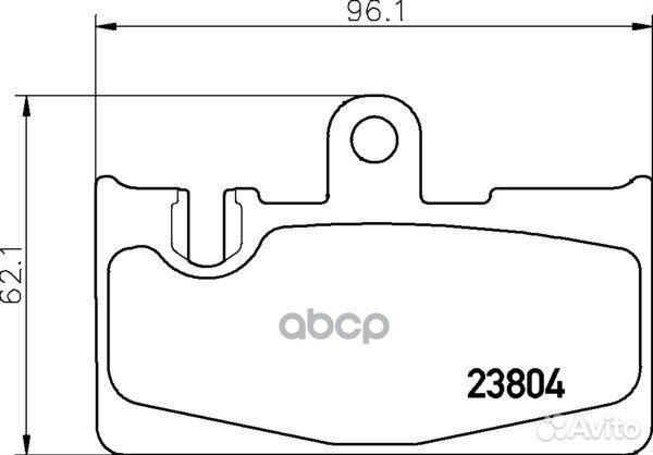 Колодки тормозные дисковые зад (PF-1456) NP