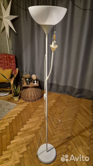 Торшер IKEA нут (knut) белый