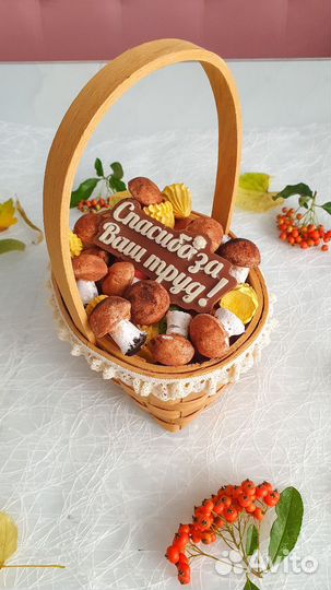 Зефирный букет, зефирные грибы