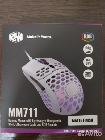 Игровая мышь Cooler master mm710 и mm711 (новые)