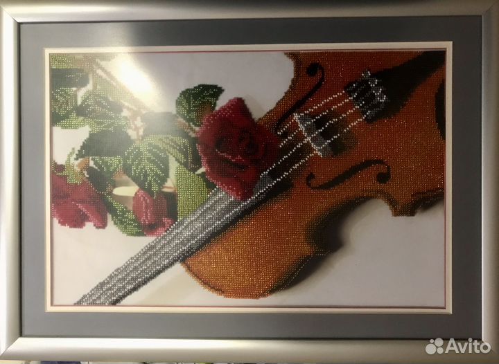 Картина вышитая бисером 