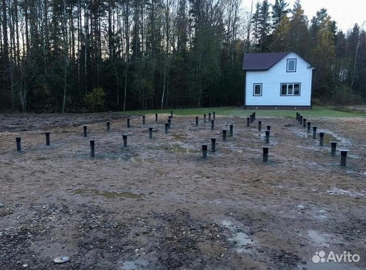 Винтовые сваи, доставка, монтаж