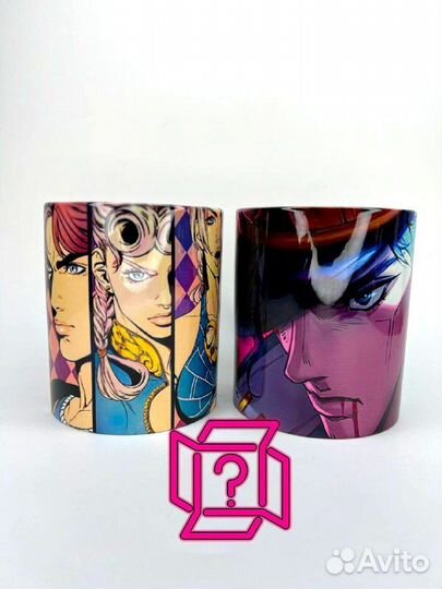 Кружка с персонажами аниме 