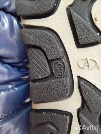 Сапоги зимние детские 25