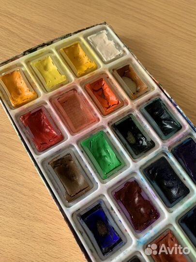 Акварельные краски сонет 24 цвета