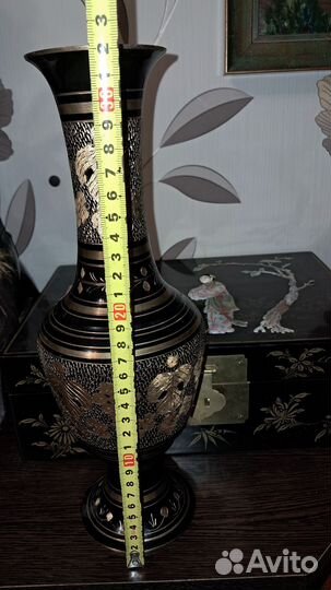 Ваза индия латунь