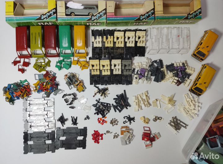 Запчасти, коробки раф 1:43 СССР оригинал