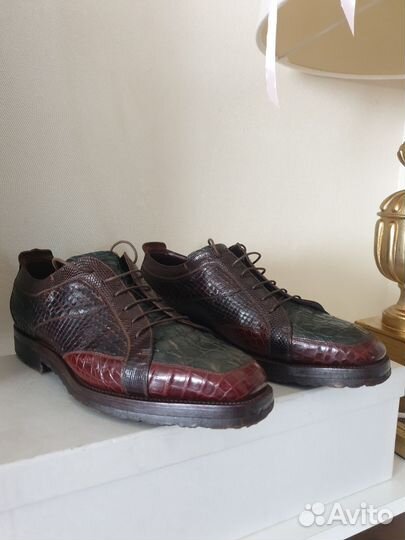 Silvano Lattanzi оригинал мужские туфли крокодил