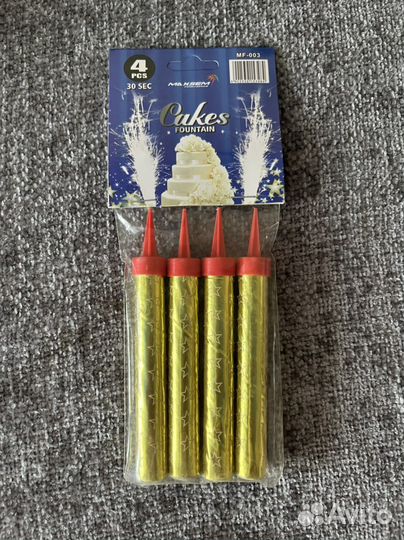 Свечи в торт (фонтан)